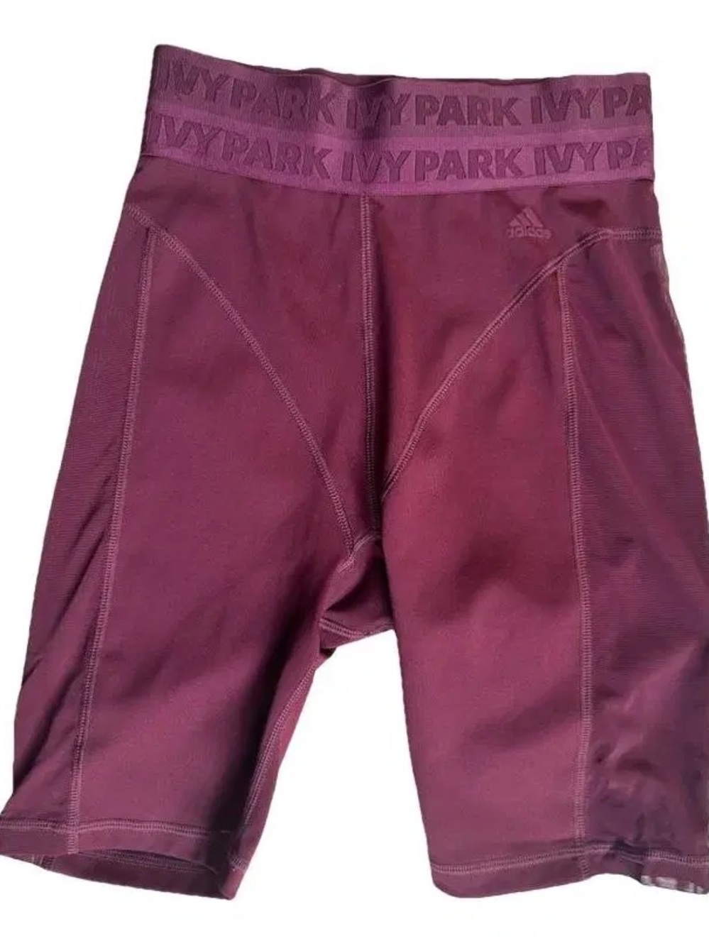 IVY PARK Maroon High-Rise Performance Bike Shorts